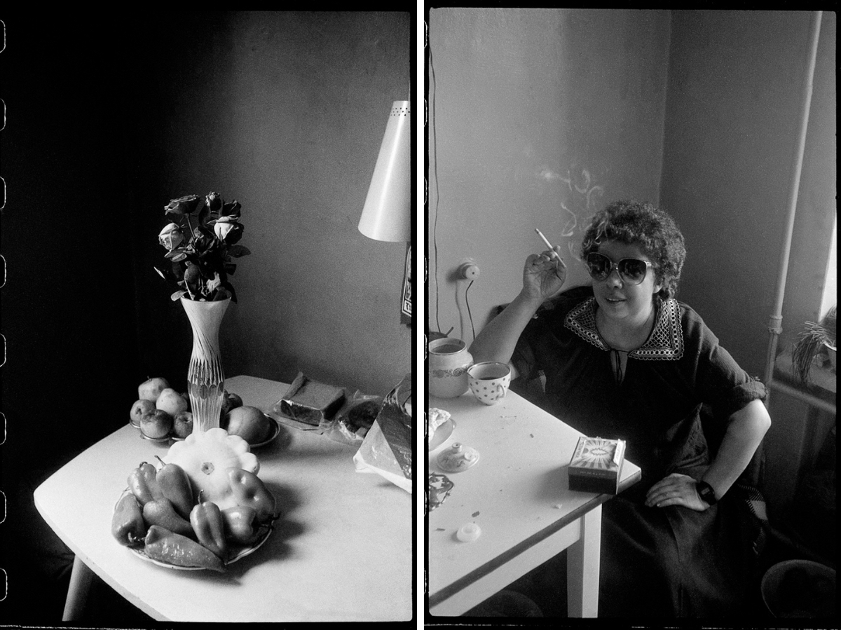 links: Moskau im August 1988 / rechts: Natascha, Leningrad, 1983 © Fotos: Mascha Iwaschinzowa