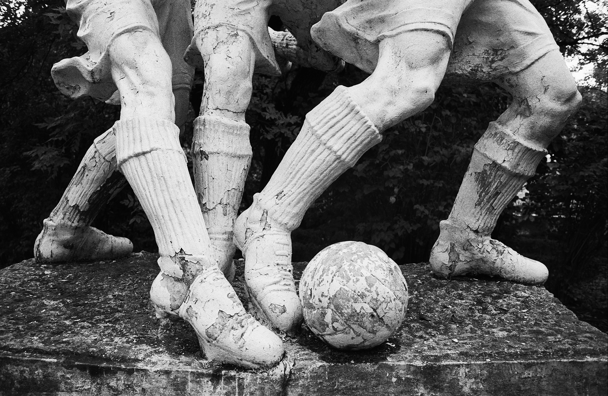 Fußballspieler „Spartak“ – „Dinamo“, Shelesnowodsk, 1992 / Foto © Igor Mukhin