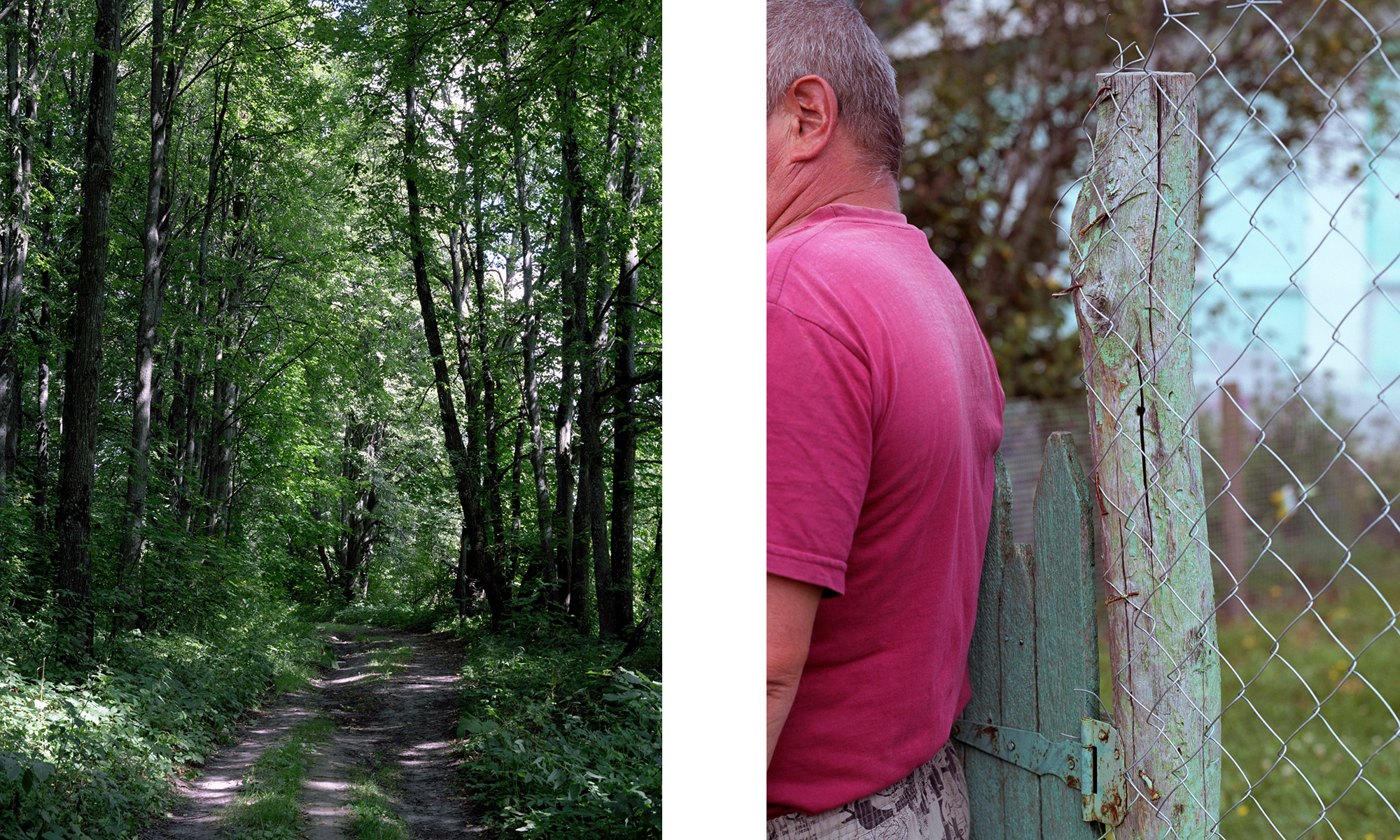 Links – beim Dorf Schelamowo. Lindenallee auf dem verschwundenen Gut Turgenjews. Rechts – Sergej Wasiljewitsch Tolstow, im Dorf Tschortowo