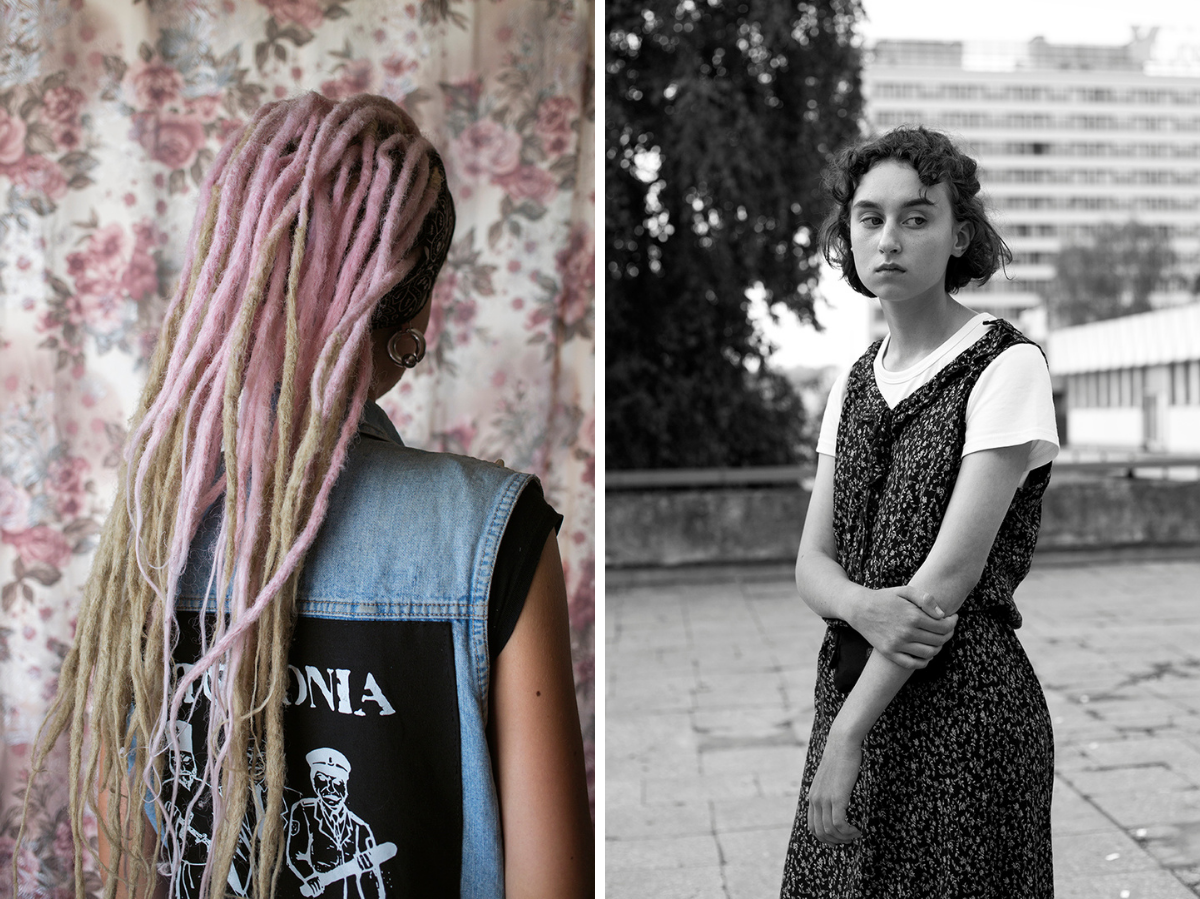 links Dasha, 2018, Belarus │rechts Ulyana, 2018 im Zentrum von Minsk, Belarus / Foto © Julia Autz