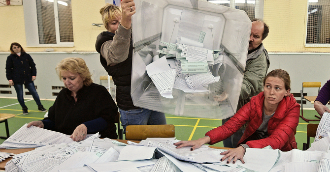 Falls an den Wahlergebnissen etwas überraschend ist, dann ihre filigrane Präzision – findet Grigori Golossow / Foto © Alexander Miridonow/Kommersant