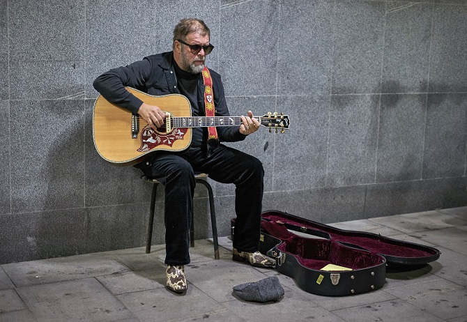 Boris Grebenschtschikow: „Wenn wir Lust haben und gutes Wetter ist, sieht man uns überall.“ / Foto © Alexej Abanin/Kommersant