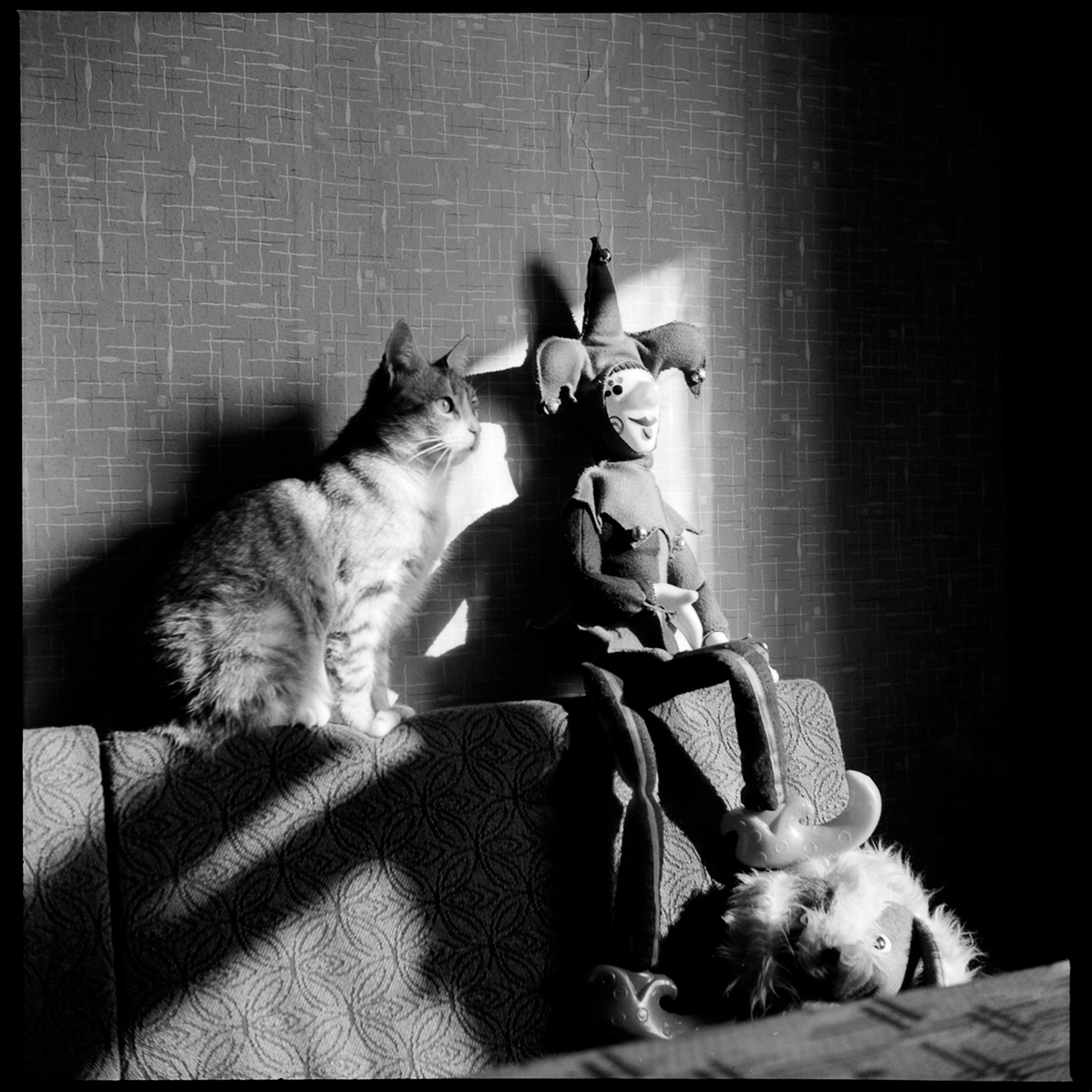 Pussja und Harlekin, Leningrad, 1977 © Mascha Iwaschinzowa