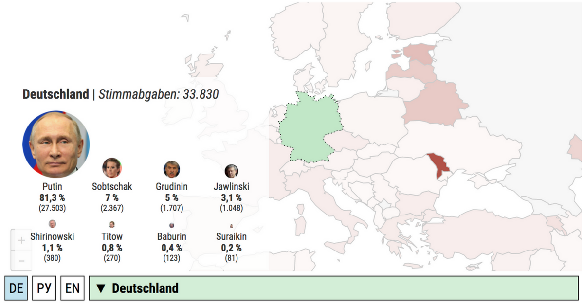 Infografik: Die Wahl im Ausland