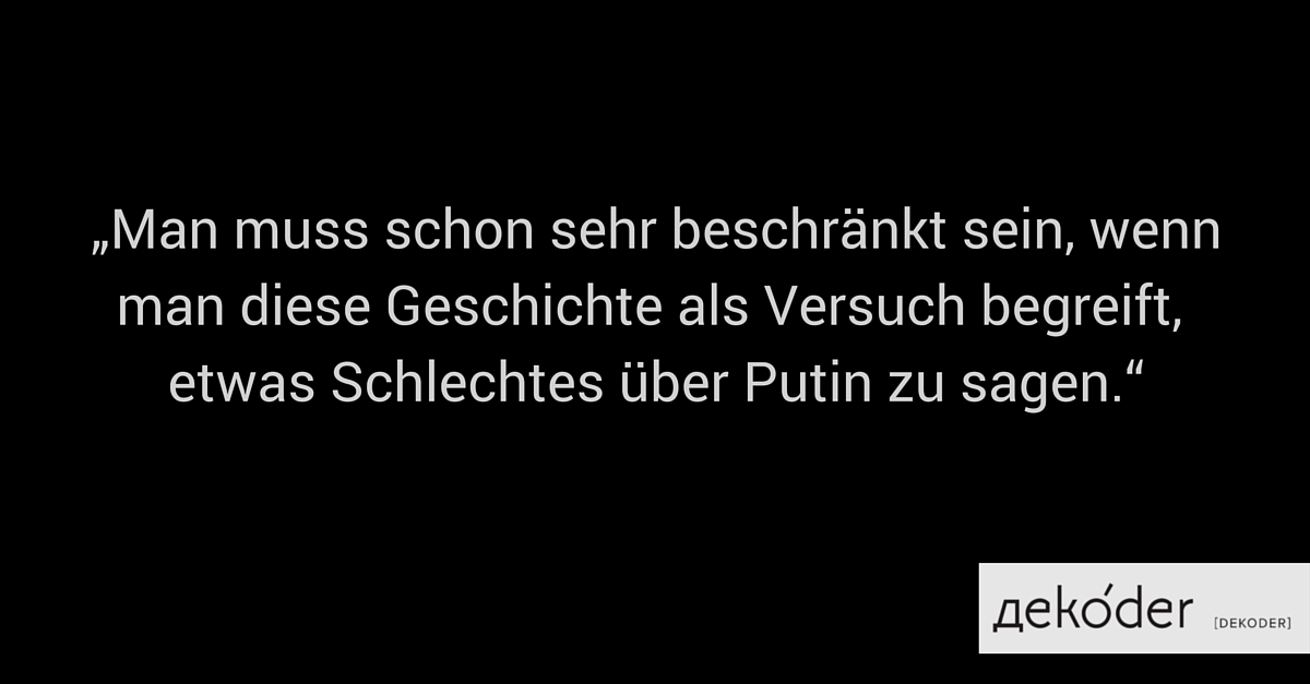 Putin und das Offshore-Kettensägenmassaker