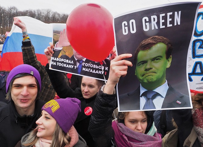 „Wenn die heutige Jugend auf die Straße geht, dann tut sie das nicht gegen die Alten, sondern für sie.“ / Foto © Alexander Petrossjan/Kommersant