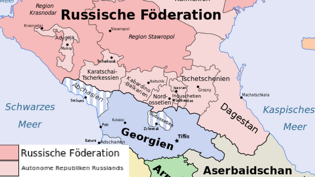 Wie unabhängig sind die Republiken des Nordkaukasus? / Foto © Don-kun, Jeroencommons/Wikimedia unter CC BY-SA 3.0,