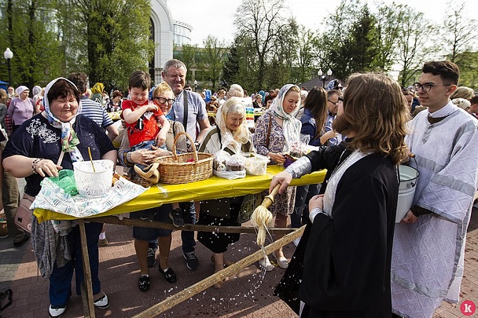 Segnung am Karsamstag in Kaliningrad, 2019. Dieses Jahr wird es solche Bilder nicht geben / Foto © Westpress Kaliningrad archive, image #/CC-BY-SA 4.0