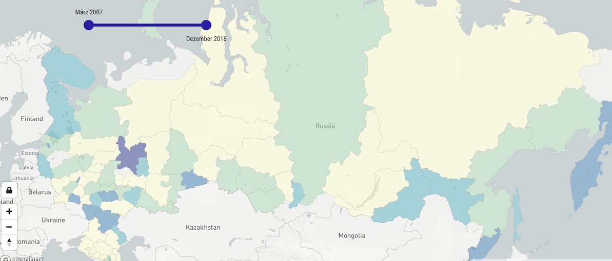 Russlands Protestlandschaft in Karten