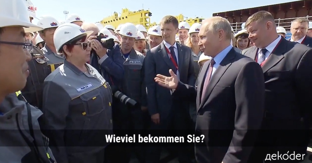 Video #26: Putin fragt Werftarbeiter nach Gehalt