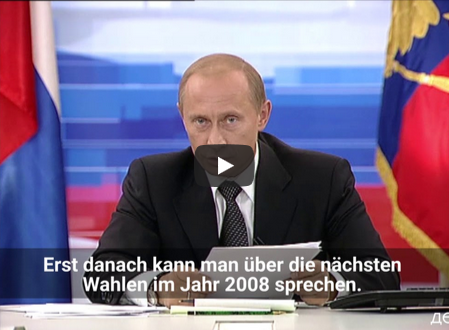 Video #13: Putin 2003 über Amtszeiten und Wiederwahl