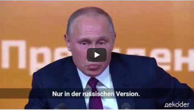 Video #12: Putin zu Sobtschak: Wollen Sie einen russischen Maidan?