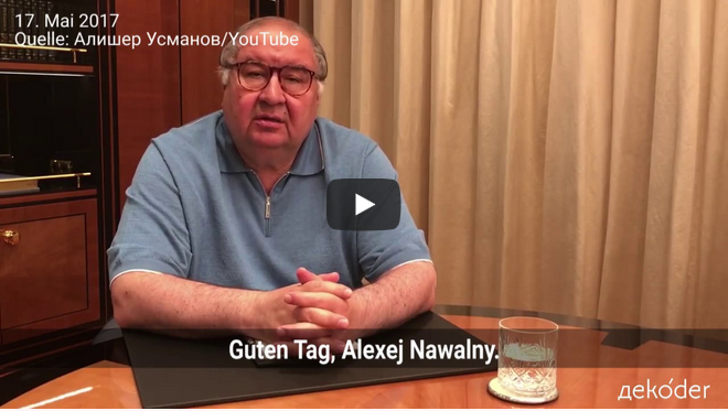 Video #1: Alischer Usmanow gegen Alexej Nawalny