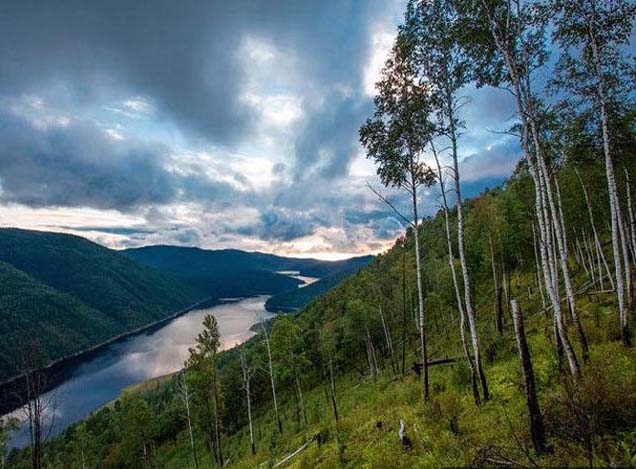 Der Fluss Amur – natürliche Grenze zu China / Foto © yourgeography.info