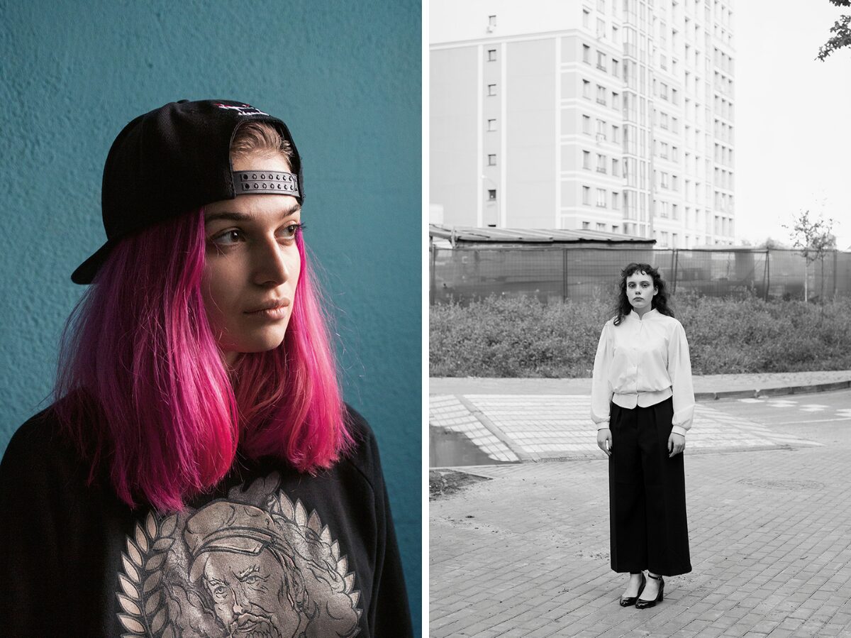 links Maryna, 2017, Minsk, Belarus │rechts Kristina, 2019, Minsk, Belarus / Foto © Julia Autz