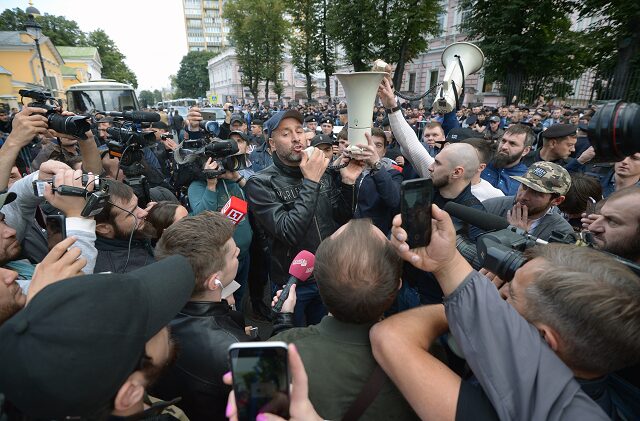 Nicht nur im Kaukasus - auch in Moskau protestierten Muslime am 3. September gegen die Verfolgung der Rohingya / Foto © Gennadiy Gulyaev/Kommersant